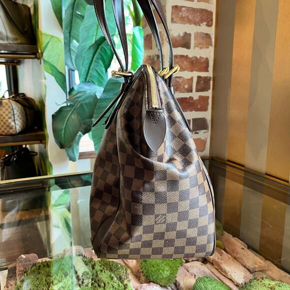 LOUIS VUITTON Verona GM Damier Ebene Canvas Shoulder Bag - Picture 4 of 14